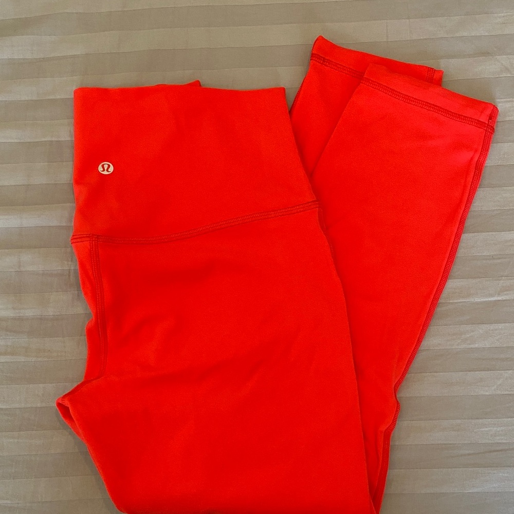 lululemon athletica Bright Red High-Rise Leggings